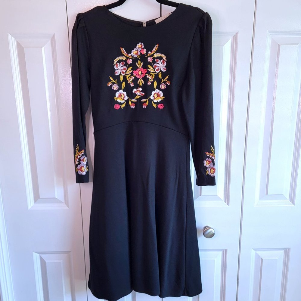 LOFT embroidered boho dress